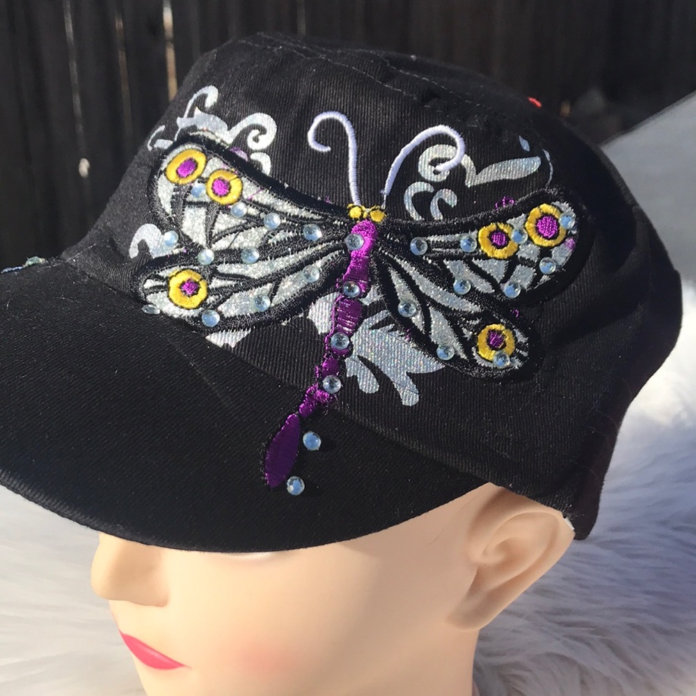 Cap with bling Butterfly 🦋